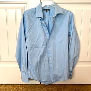 Dress Shirt (Casual) Long Sleeve Baby Blue Shirt 14 1/2 32/33 Trim Fit